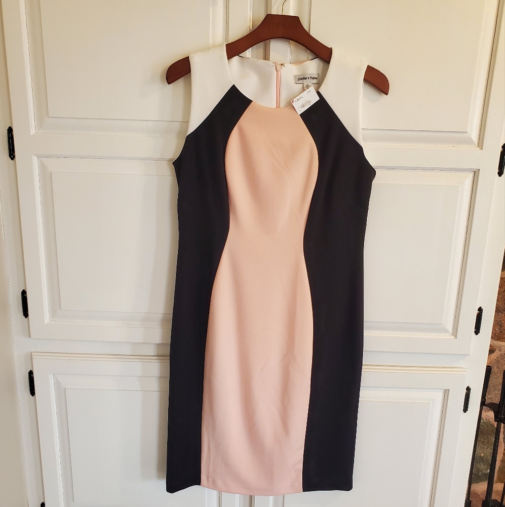 NWT Shelby & Palmer Sping/Summer Dress, Size 10, Sleeveless, Pink, Black & White
